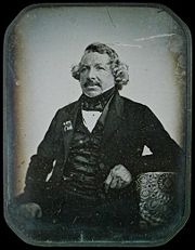 Louis Jacques Mand&eacute; Daguerre, 1844, Aufnahme von Jean-Baptiste Sabatier-Blot